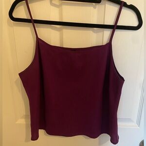Women's Deep Purple Satin Top
